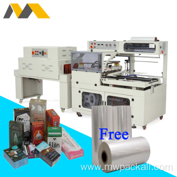 New designed compact auto type shrink wrapping machine POF shrink wrapping machine for hot sale
